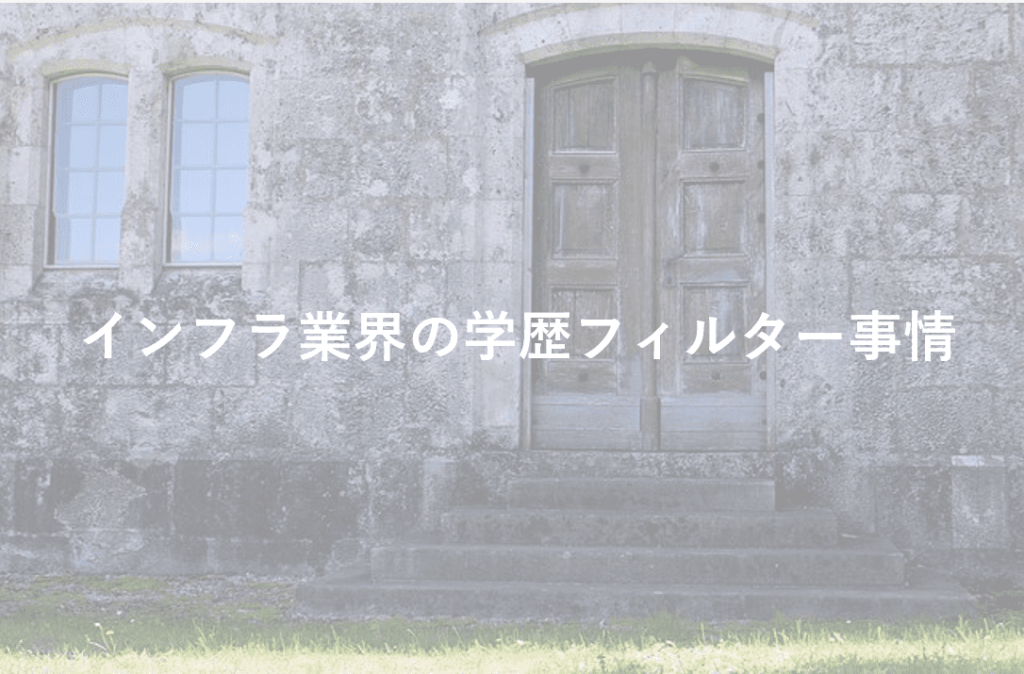 就活　インフラ業界　学歴フィルター